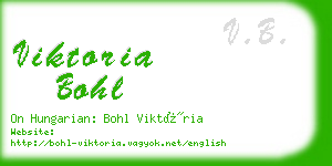 viktoria bohl business card